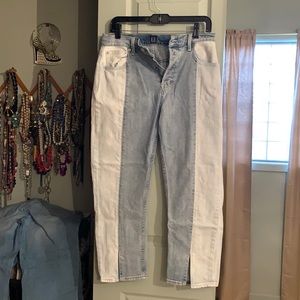 Very trendy two tone jeans